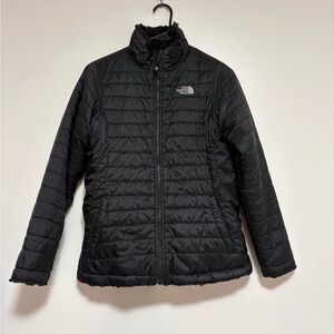 THE NORTH FACE KIDS REVERSIBLE BLACK JACKET SIZE XL
